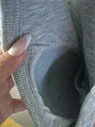 Vestido canalé gris