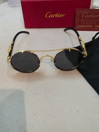 Gafas de Sol Cartier Doradas y Negras