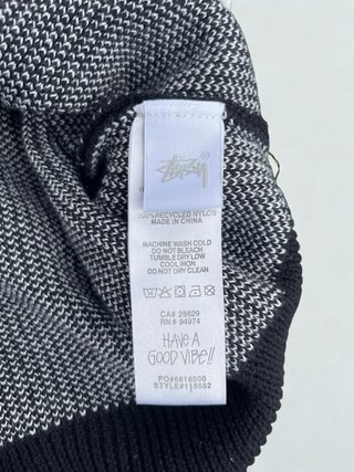 Jersey Stussy Negro y Blanco