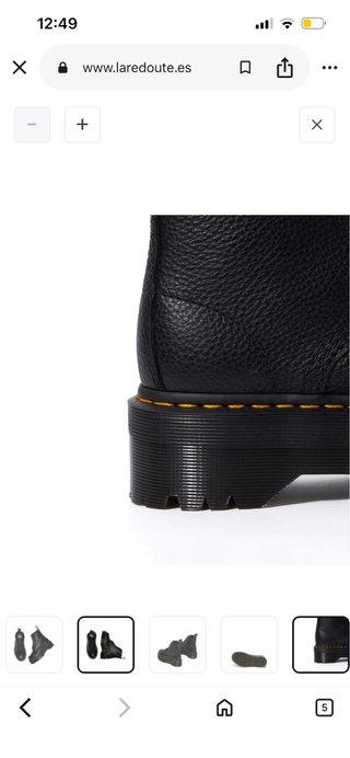 Botas Dr. Martens mujer cuero negro