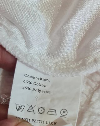 Top crop blanco Romwe talla XS