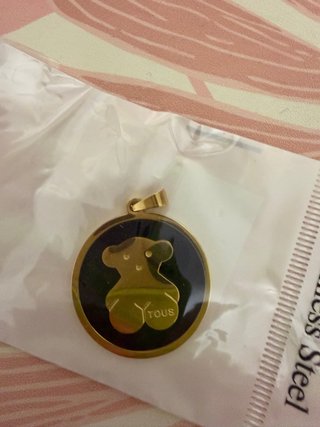 Colgante Oso Tous Negro y Dorado Nuevo