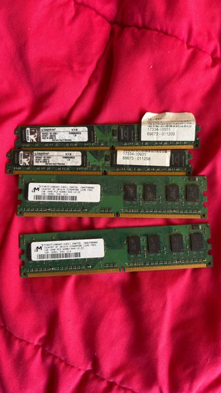 4 Módulos RAM DDR2 CL4