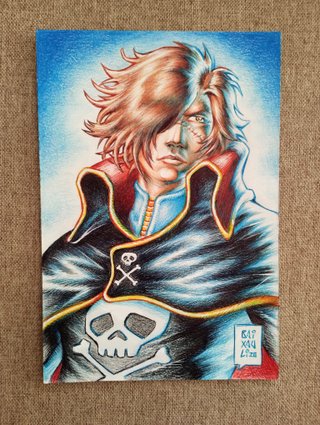 Dibujo Original de CAPITÁN HARLOCK en A5