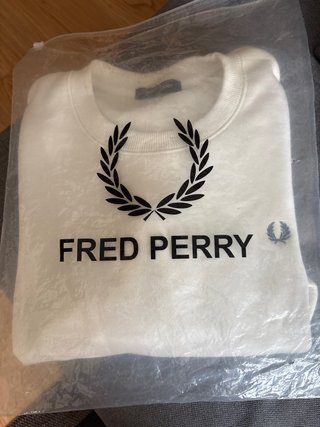 Sudadera Fred Perry Blanca