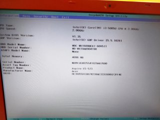 Acer Aspire E5-573 para reparar