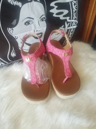 Sandalias Michael Kors Rosadas Cuña