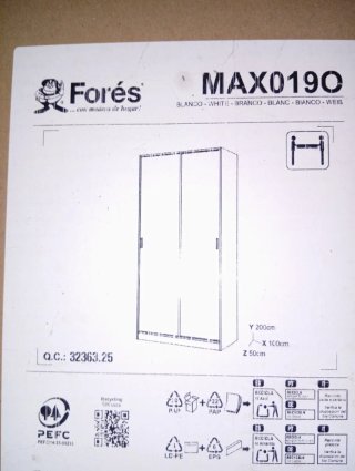 Armadio Max 2 ante scorrevoli 200x100x52