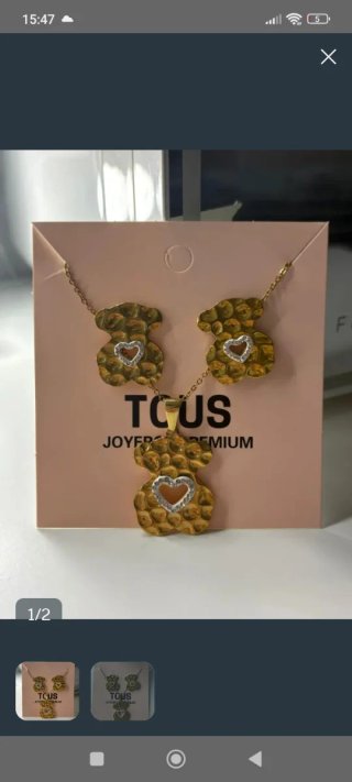 Collar y pendientes preciosos