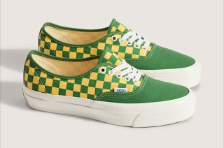 Zapatillas Vans Checkerboard Verde y Amarillo