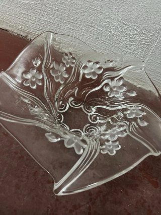 Centro de mesa de cristal floral