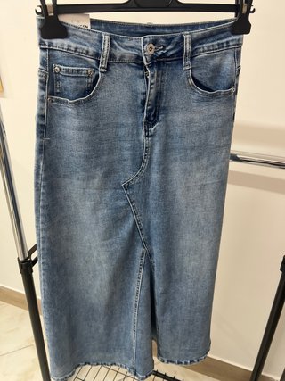 Gonna jeans lunga Miss & Queen taglia S