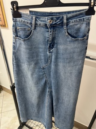 Gonna jeans lunga Miss & Queen taglia S