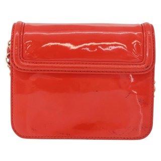 CHANEL Chain Shoulder Wallet Patent leather