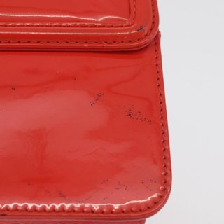 CHANEL Chain Shoulder Wallet Patent leather