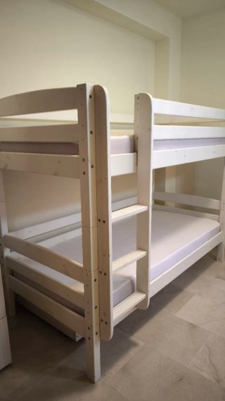 Cama litera blanca
