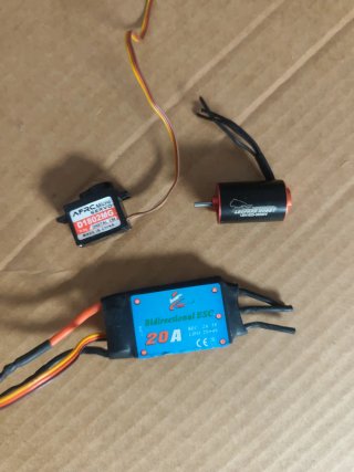 Servo, ESC y Motor RC 1/28 1/24