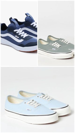 Zapatillas Vans Azules y Grises