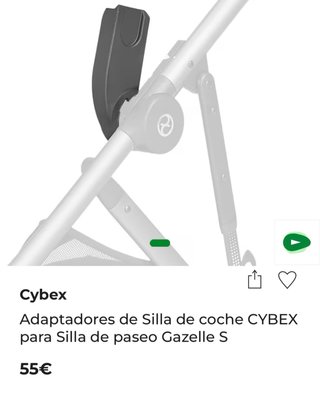 Adattatori Cybex Gazelle per seggiolino auto