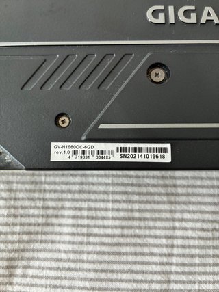 Gigabyte GTX 1660 OC 6GB