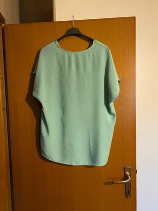 Maglia viscosa verde acqua taglia unica