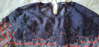 Jersey Desigual Ondas Azul y Rojo