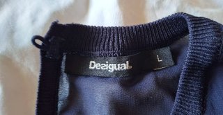 Jersey Desigual Ondas Azul y Rojo