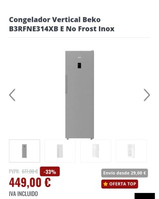 Frigorífico y congelador Beko grandes