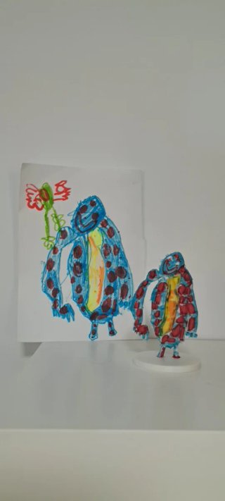 Muñecos personalizados del papel al 3d