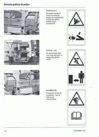 Manual Empacadora CLAAS CUADRANT 1150