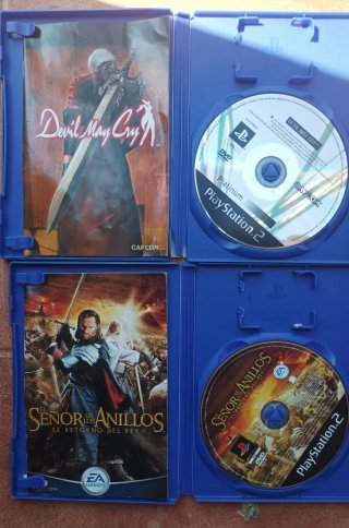 Play 2 con mandos, tarjeta de memoria,cablesLote 1