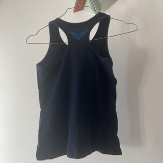 Canotta Natura con stampa mandala blu
