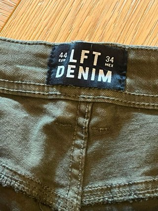Pantalón LFT Denim Slim Fit Verde Talla 44