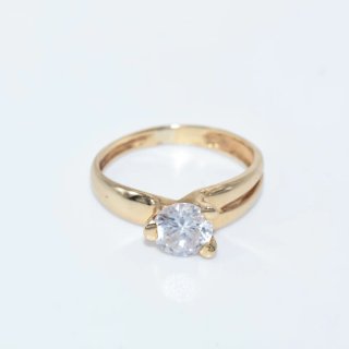 Anillo Oro 18k Solitario