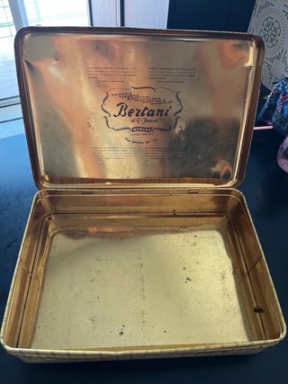 Scatola Latta Vintage Biscottini di Novara Bertani