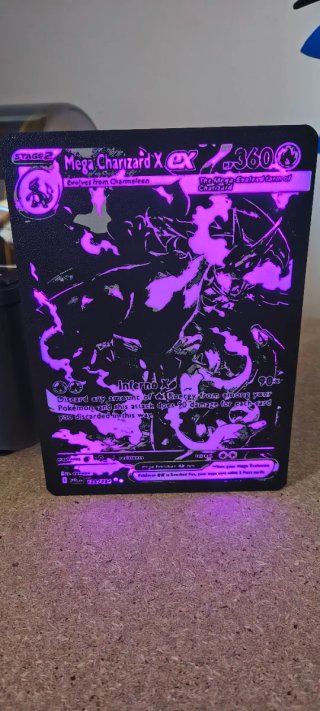 Light box Mega Charizard EX Fiamme Spettrali Carta