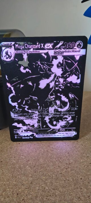 Light box Mega Charizard EX Fiamme Spettrali Carta