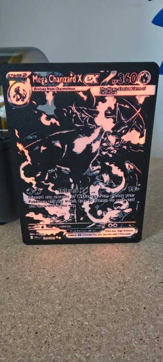Light box Mega Charizard EX Fiamme Spettrali Carta