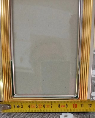 Portafoto ottone dorato 24K