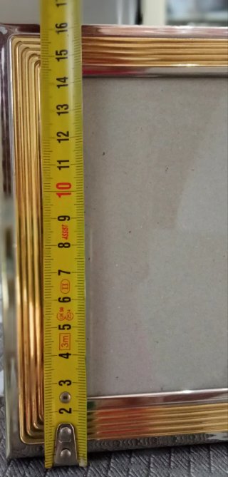 Portafoto ottone dorato 24K