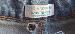 Calças de Ganga com suspensórios Primark 18-24 m