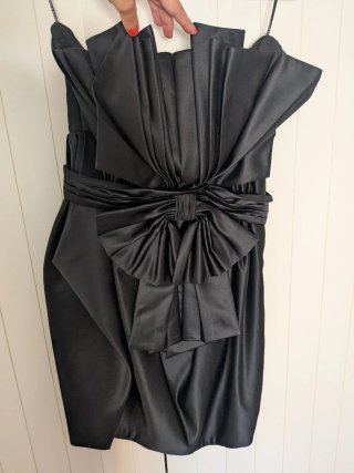 Vestido Mango Negro Fiesta