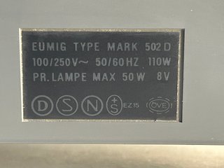 Proyector Eumig Mark 502D