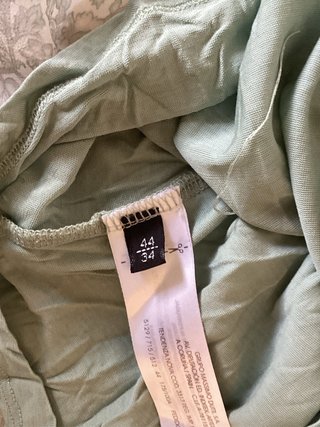 Blusa Massimo Dutti Talla 44 Verde Estampada