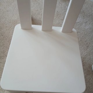 Mesa y Silla Infantil IKEA Blanca
