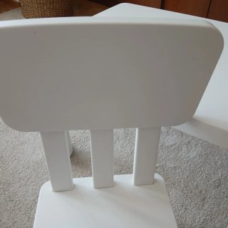 Mesa y Silla Infantil IKEA Blanca