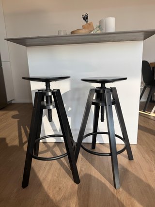 Taburete DALFRED IKEA Negro Ajustable