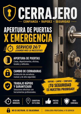 Cerrajería servicios