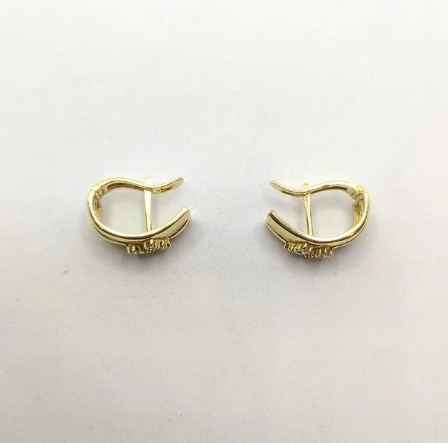 Pendientes Oro 18k Diamantes 5.93g