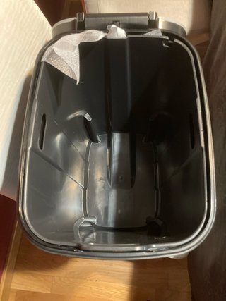 Papelera Chic Bin Negra y Plateada
